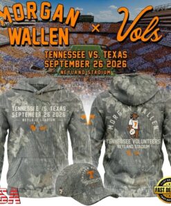 Morgan Wallen x Tennessee Volunteers Camo Event 2026 Hoodie, Trending Music 3D Tee Morgan Wallen X Tennessee Volunteers Camo Event 2026 Hoodie