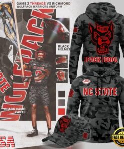 NC State Football Black Camo 2026 Hoodie, Viral 3D Graphic Tee NC State Football Black Camo 2026 Hoodie