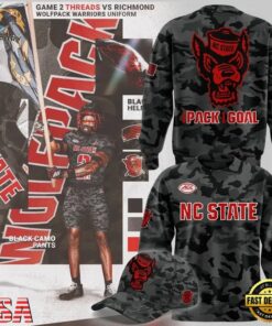 NC State Football Black Camo 2026 Sweatshirt, Viral 3D Graphic Tee NC State Football Black Camo 2026 Sweatshirt