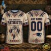 New England Patriots 2026 NFL Native American Heritage 3D Shirt, Sports Fans 3D Shirt New England Patriots 2026 Nfl Native American Heritage 3D Shirt