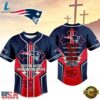 New England Patriots NFL Blessed Beyond The Score Baseball Jersey, NFL Baseball Shirt New England Patriots Nfl Blessed Beyond The Score Baseball Jersey