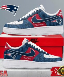 New England Patriots NFL End Zone Energy Custom Air Force 1 Shoes Sneaker, NFL Fan AF1 Shoes New England Patriots Nfl End Zone Energy Custom Air Force 1 Shoes Sneaker