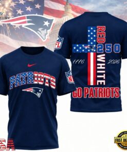 New England Patriots NFL God America 250 Years Limited Edition 3D T Shirt, Viral 3D Graphic Tee New England Patriots Nfl God America 250 Years Limited Edition 3D T Shirt