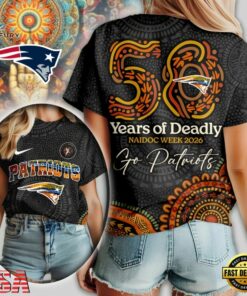 New England Patriots NFL Naidoc Week 2026 Unisex 3D Shirt, Sports Fans 3D Shirt New England Patriots Nfl Naidoc Week 2026 Unisex 3D Shirt