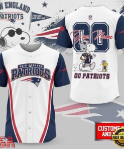 New England Patriots NFL Snoopy Ultimate Game Day Personalized Jersey Shirt, NFL Baseball Shirt New England Patriots Nfl Snoopy Ultimate Game Day Personalized Jersey Shirt