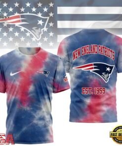 New England Patriots NFL Sunday Legends Tie Dye 3D Shirt, Sports Fans 3D Shirt New England Patriots Nfl Sunday Legends Tie Dye 3D Shirt