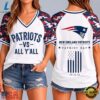 New England Patriots NFL vs All Y' All United We Stand V Neck T Shirt, NFL Team V Neck Tee New England Patriots Nfl VS All Y All United WE Stand V Neck T Shirt