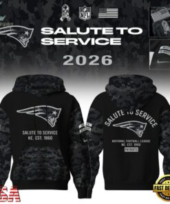 New England Patriots Salute to Service Camo 2026 Black Hoodie, Viral 3D Graphic Tee New England Patriots Salute TO Service Camo 2026 Black Hoodie