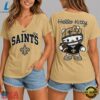 New Orleans Saints NFL Hello Kitty Football V Neck T Shirt, NFL Team V Neck Tee New Orleans Saints Nfl Hello Kitty Football V Neck T Shirt