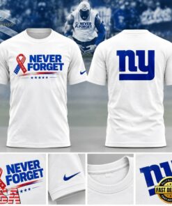 New York Giants Never Forget 2026 Graphic T Shirt, Viral 3D Graphic Tee New York Giants Never Forget 2026 Graphic T Shirt