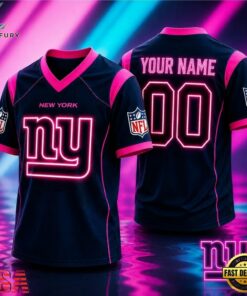 New York Giants NFL Electric Glow Custom Football Jersey, Trending NFL Jersey New York Giants Nfl Electric Glow Custom Football Jersey