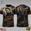 New York Giants NFL Michael Myers Sunday Nightmares Horror Halloween 3D T Shirt, Sports Fans 3D Shirt New York Giants Nfl Michael Myers Sunday Nightmares Horror Halloween 3D T Shirt