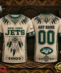 New York Jets 2026 NFL Native American Heritage 3D Shirt, Sports Fans 3D Shirt New York Jets 2026 Nfl Native American Heritage 3D Shirt