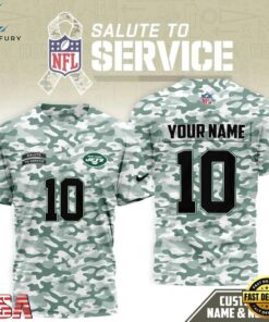 New York Jets 2026 NFL Salute to Service Camo New Design 3D Shirt, Sports Fans 3D Shirt New York Jets 2026 Nfl Salute TO Service Camo New Design 3D Shirt