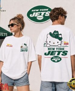 New York Jets NFL Kitty Burger Game Day Unisex 3D Shirt, Sports Fans 3D Shirt New York Jets Nfl Kitty Burger Game Day Unisex 3D Shirt