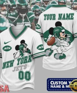 New York Jets NFL Mickey Quarterback Football Jersey, Trending NFL Jersey New York Jets Nfl Mickey Quarterback Football Jersey