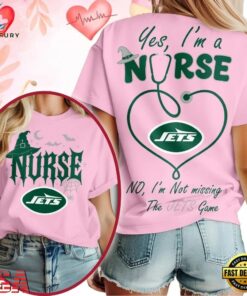 New York Jets NFL Night Shift Never Misses Game Day Halloween Nurse Unisex 3D Shirt, Sports Fans 3D Shirt New York Jets Nfl Night Shift Never Misses Game Day Halloween Nurse Unisex 3D Shirt