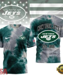 New York Jets NFL Sunday Legends Tie Dye 3D Shirt, Sports Fans 3D Shirt New York Jets Nfl Sunday Legends Tie Dye 3D Shirt