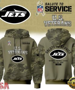 New York Jets NFL US Veterans Salute To Service 2026 Hoodie Shirt, Sports Fans 3D Shirt New York Jets Nfl US Veterans Salute TO Service 2026 Hoodie Shirt