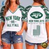New York Jets NFL vs All Y' All United We Stand V Neck T Shirt, NFL Team V Neck Tee New York Jets Nfl VS All Y All United WE Stand V Neck T Shirt