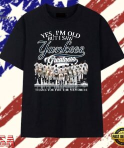 New York Yankees Greatness Legends Signatures Vintage Baseball Graphic T Shirt, Trendy 2D Print Shirt New York Yankees Greatness Legends Signatures Vintage Baseball Graphic T Shirt