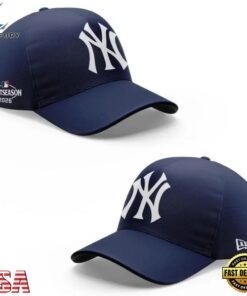New York Yankees Postseason Clinched 2026 Baseball Cap, Fashion Baseball Cap New York Yankees Postseason Clinched 2026 Baseball Cap