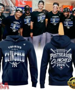 New York Yankees Postseason Clinched 2026 Exclusive Hoodie, Viral 3D Graphic Tee New York Yankees Postseason Clinched 2026 Exclusive Hoodie