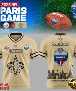 NFL Paris Game 2026 New Orleans Saints to Paris Football Jersey, Fashion Football Jersey Nfl Paris Game 2026 New Orleans Saints TO Paris Football Jersey