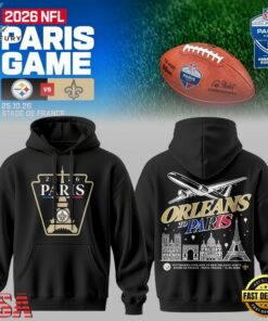 NFL Paris Game 2026 New Orleans Saints to Paris Hoodie, Viral 3D Graphic Tee Nfl Paris Game 2026 New Orleans Saints TO Paris Hoodie