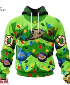 NHL Anaheim Ducks Specialized Christmass Tree Color And City's Sport Teams Hoodie, T Shirt, NHL Hockey 3D Shirt Nhl Anaheim Ducks Specialized Christmass Tree Color And City S Sport Teams Hoodie T Shirt 1