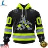 NHL Arizona Coyotes Specialized With FireFighter Uniforms Color Hoodie, T Shirt, NHL Hockey 3D Shirt Nhl Arizona Coyotes Specialized With Firefighter Uniforms Color Hoodie T Shirt 1