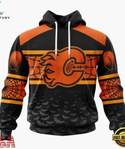 NHL Calgary Flames Halloween Design Personalized Hoodie, T Shirt, Sweatshirt, NHL Hockey 3D Shirt Nhl Calgary Flames Halloween Design Personalized Hoodie T Shirt Sweatshirt 1