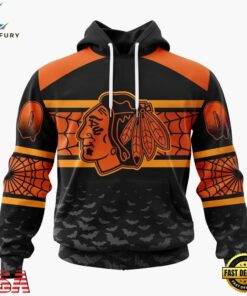 NHL Chicago Blackhawks Halloween Design Personalized Hoodie, T Shirt, Sweatshirt, NHL Hockey 3D Shirt Nhl Chicago Blackhawks Halloween Design Personalized Hoodie T Shirt Sweatshirt 1