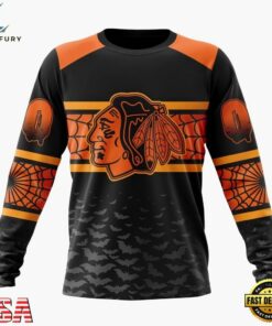 NHL Chicago Blackhawks Halloween Design Personalized Hoodie, T Shirt, Sweatshirt, NHL Hockey 3D Shirt Nhl Chicago Blackhawks Halloween Design Personalized Hoodie T Shirt Sweatshirt 2