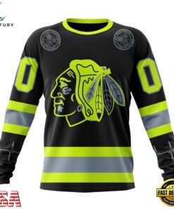 NHL Chicago BlackHawks Specialized With FireFighter Uniforms Color Hoodie, T Shirt, NHL Hockey 3D Shirt Nhl Chicago Blackhawks Specialized With Firefighter Uniforms Color Hoodie T Shirt 3