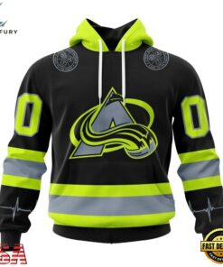 NHL Colorado Avalanche Specialized With FireFighter Uniforms Color Hoodie, T Shirt, NHL Hockey 3D Shirt Nhl Colorado Avalanche Specialized With Firefighter Uniforms Color Hoodie T Shirt 1
