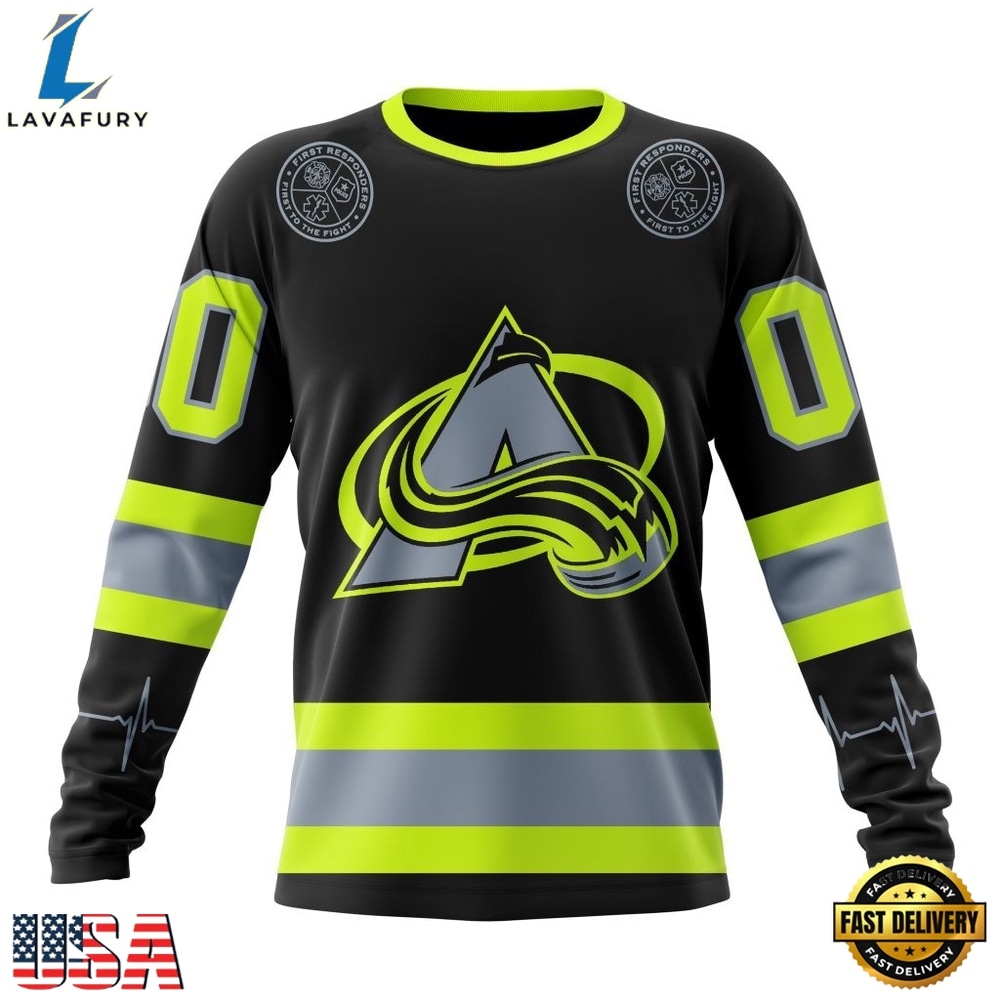 NHL Colorado Avalanche Specialized With FireFighter Uniforms Color Hoodie, T Shirt, NHL Hockey 3D Shirt Nhl Colorado Avalanche Specialized With Firefighter Uniforms Color Hoodie T Shirt 3