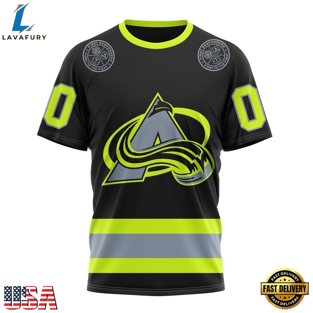 NHL Colorado Avalanche Specialized With FireFighter Uniforms Color Hoodie, T Shirt, NHL Hockey 3D Shirt Nhl Colorado Avalanche Specialized With Firefighter Uniforms Color Hoodie T Shirt 4