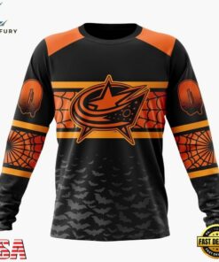 NHL Columbus Blue Jackets Halloween Design Personalized Hoodie, T Shirt, Sweatshirt, NHL Hockey 3D Shirt Nhl Columbus Blue Jackets Halloween Design Personalized Hoodie T Shirt Sweatshirt 2
