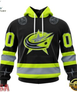 NHL Columbus Blue Jackets Specialized With FireFighter Uniforms Color Hoodie, T Shirt, NHL Hockey 3D Shirt Nhl Columbus Blue Jackets Specialized With Firefighter Uniforms Color Hoodie T Shirt 1
