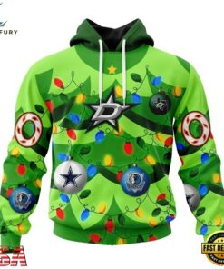 NHL Dallas Stars Specialized Christmass Tree Color And City's Sport Teams Hoodie, T Shirt, NHL Hockey 3D Shirt Nhl Dallas Stars Specialized Christmass Tree Color And City S Sport Teams Hoodie T Shirt 1