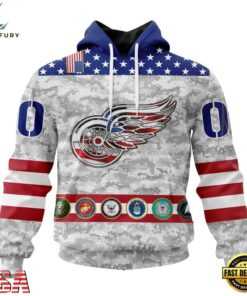 NHL Detroit Red Wings Armed Forces Appreciation Design Hoodie, T Shirt, NHL Hockey 3D Shirt Nhl Detroit Red Wings Armed Forces Appreciation Design Hoodie T Shirt 1