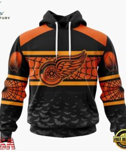 NHL Detroit Red Wings Halloween Design Personalized Hoodie, T Shirt, Sweatshirt, NHL Hockey 3D Shirt Nhl Detroit Red Wings Halloween Design Personalized Hoodie T Shirt Sweatshirt 1