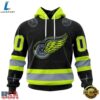 NHL Detroit Red Wings Specialized With FireFighter Uniforms Color Hoodie, T Shirt, NHL Hockey 3D Shirt Nhl Detroit Red Wings Specialized With Firefighter Uniforms Color Hoodie T Shirt 1