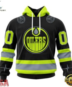 NHL Edmonton Oilers Specialized With FireFighter Uniforms Color Hoodie, T Shirt, NHL Hockey 3D Shirt Nhl Edmonton Oilers Specialized With Firefighter Uniforms Color Hoodie T Shirt 1