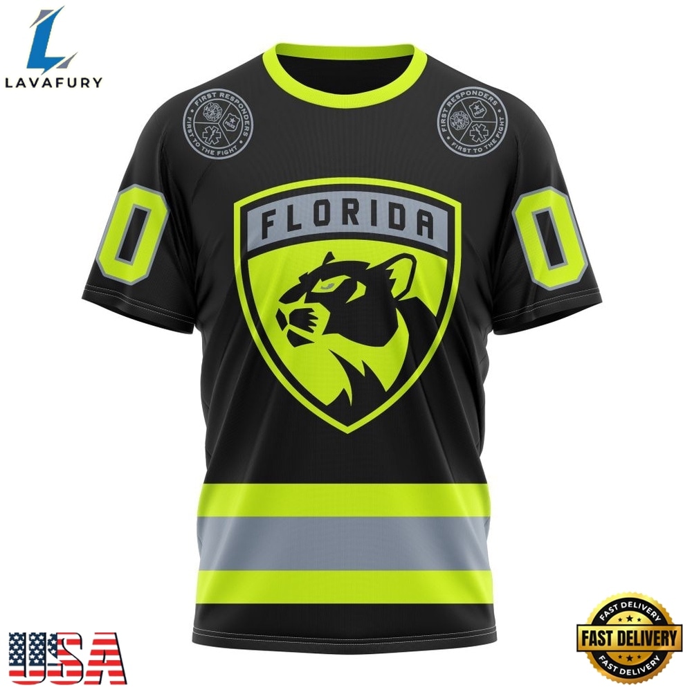 NHL Florida Panthers Specialized With FireFighter Uniforms Color Hoodie, T Shirt, NHL Hockey 3D Shirt Nhl Florida Panthers Specialized With Firefighter Uniforms Color Hoodie T Shirt 4
