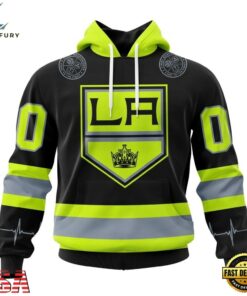 NHL Los Angeles Kings Specialized With FireFighter Uniforms Color Hoodie, T Shirt, NHL Hockey 3D Shirt Nhl Los Angeles Kings Specialized With Firefighter Uniforms Color Hoodie T Shirt 1