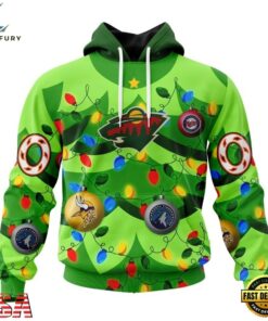 NHL Minnesota Wild Specialized Christmass Tree Color And City's Sport Teams Hoodie, T Shirt, NHL Hockey 3D Shirt Nhl Minnesota Wild Specialized Christmass Tree Color And City S Sport Teams Hoodie T Shirt 1