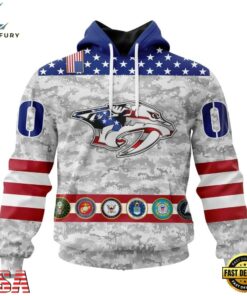 NHL Nashville Predators Armed Forces Appreciation Design Hoodie, T Shirt, NHL Hockey 3D Shirt Nhl Nashville Predators Armed Forces Appreciation Design Hoodie T Shirt 1