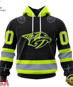 NHL Nashville Predators Specialized With FireFighter Uniforms Color Hoodie, T Shirt, NHL Hockey 3D Shirt Nhl Nashville Predators Specialized With Firefighter Uniforms Color Hoodie T Shirt 1